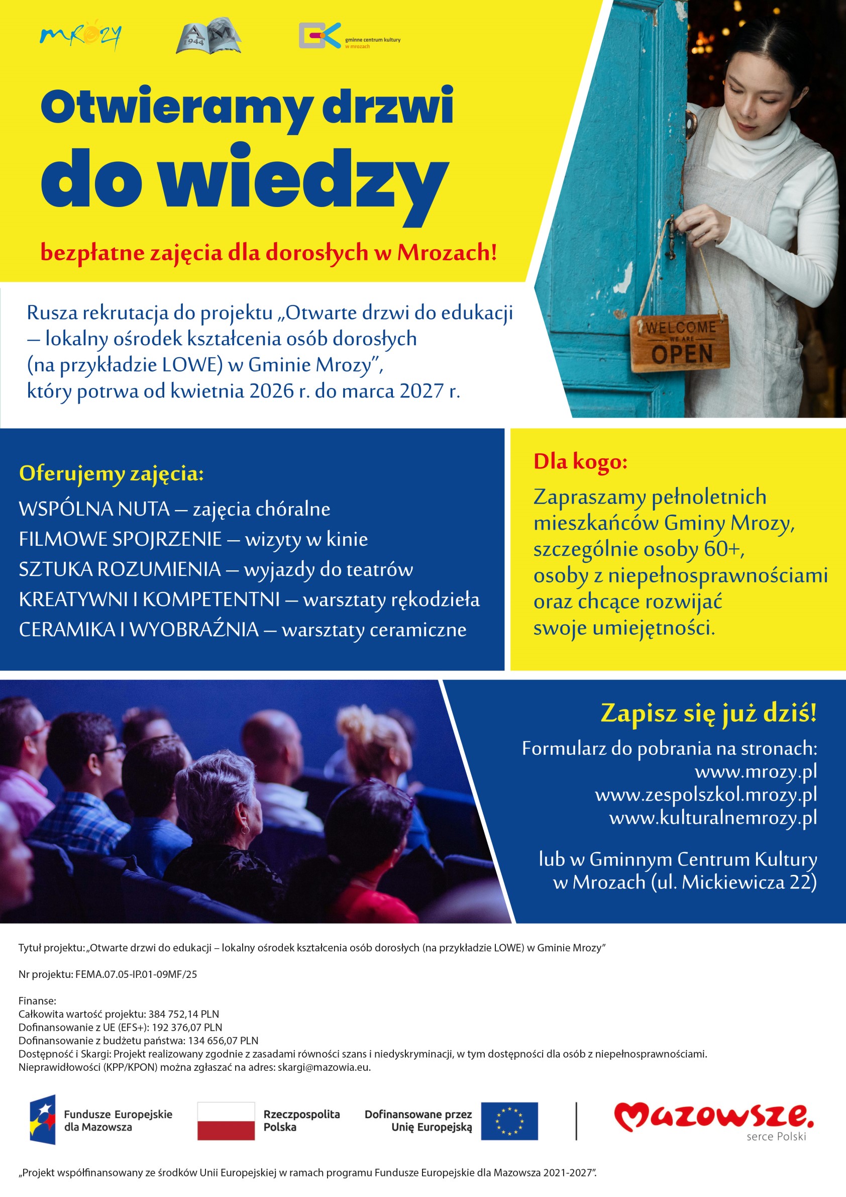 Otwarte drzwi do edukacji - Mrozy